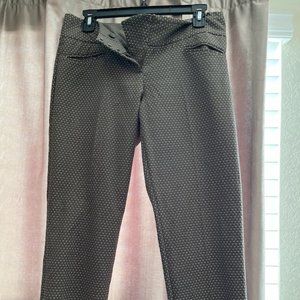The Limited Olive and White Polka Dot Pants